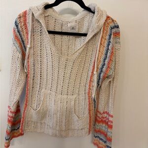 Rip Curl Cream Multicolor Knit Sweater